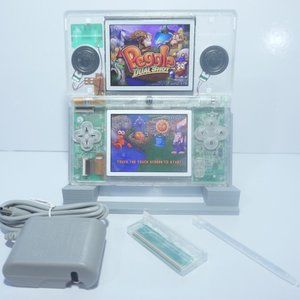 Nintendo DS Lite Transparent Clear Handheld Game System with Charger & Stylus